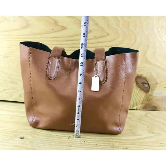 Coach Handbags Womens Brown Leather Derby Tote Shoulder Bag F58660 - Picture 9 of 12